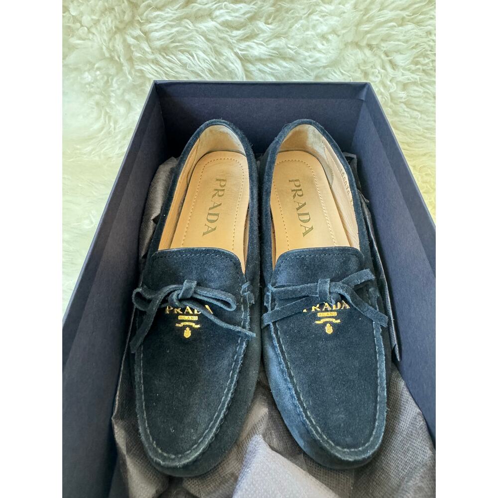 Prada Suede Loafers Navy size 35.5